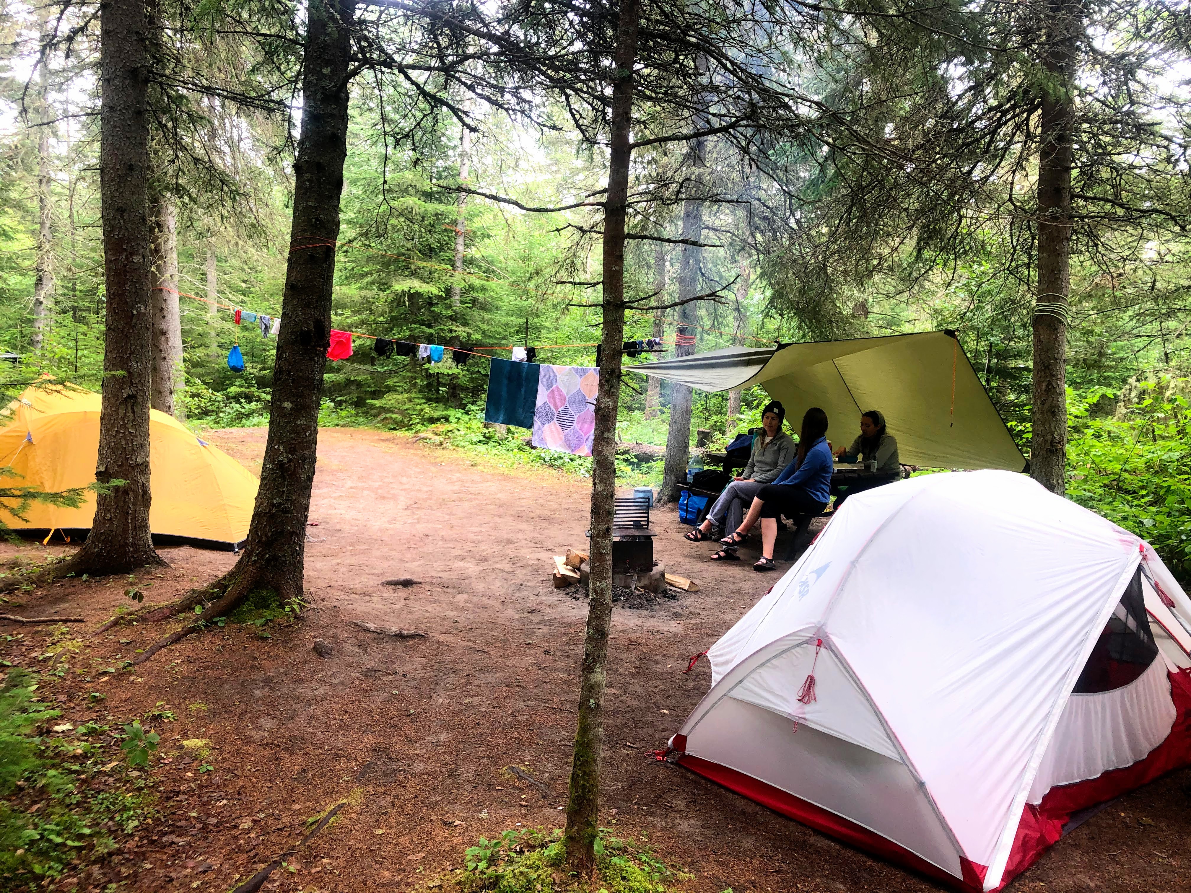 oTENTik from the front of the campsite