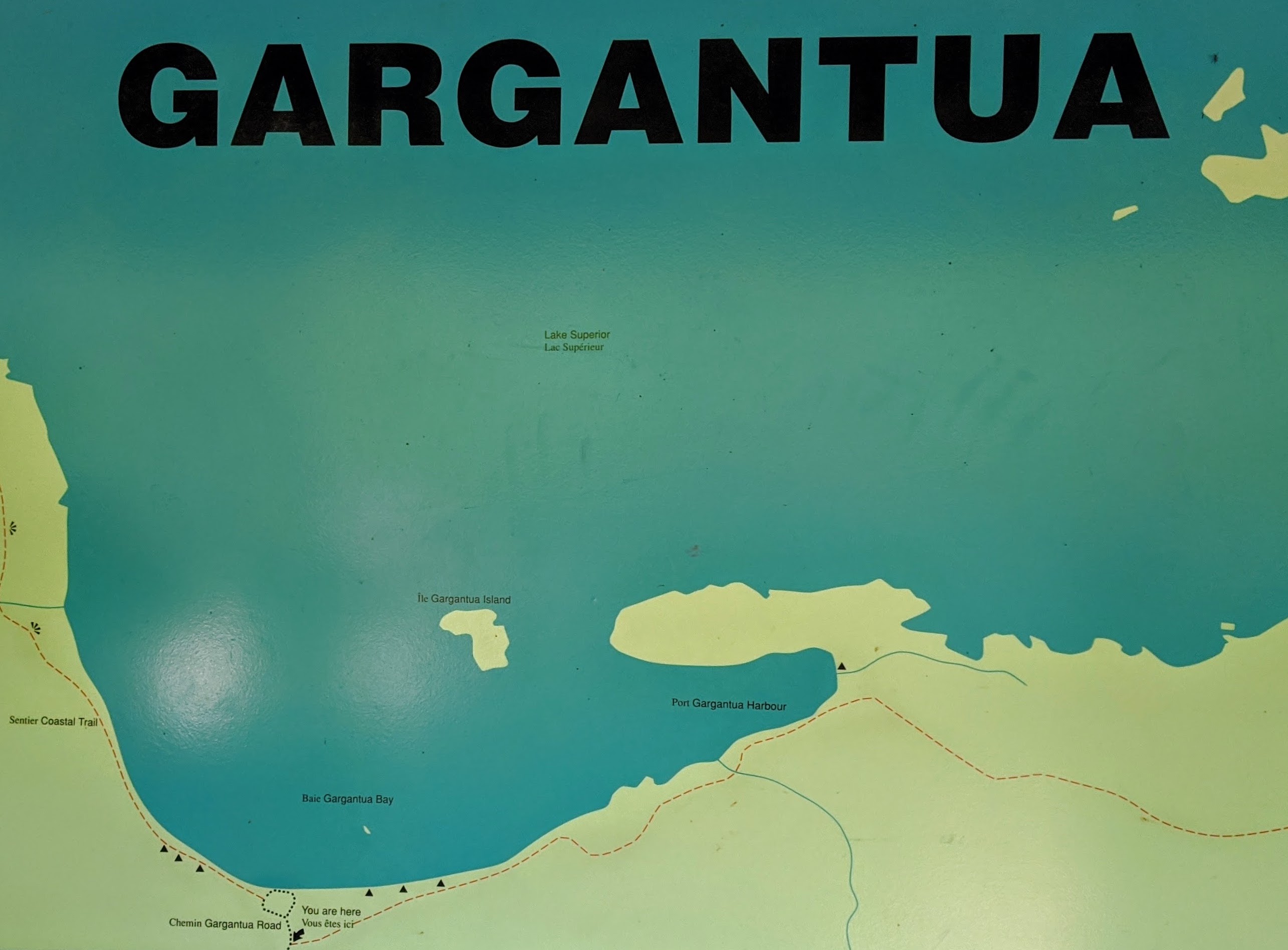Gargantua Bay campsites map