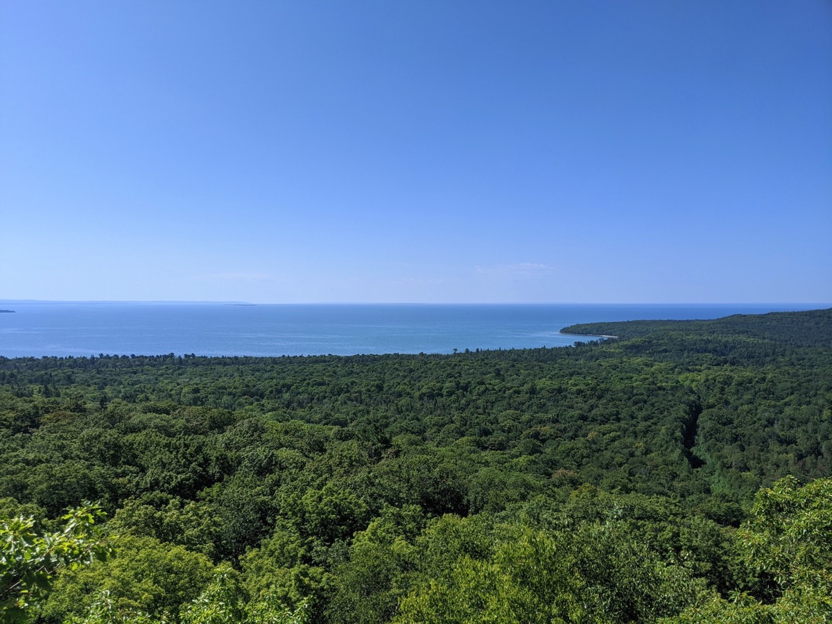 Pancake Bay view from lookout