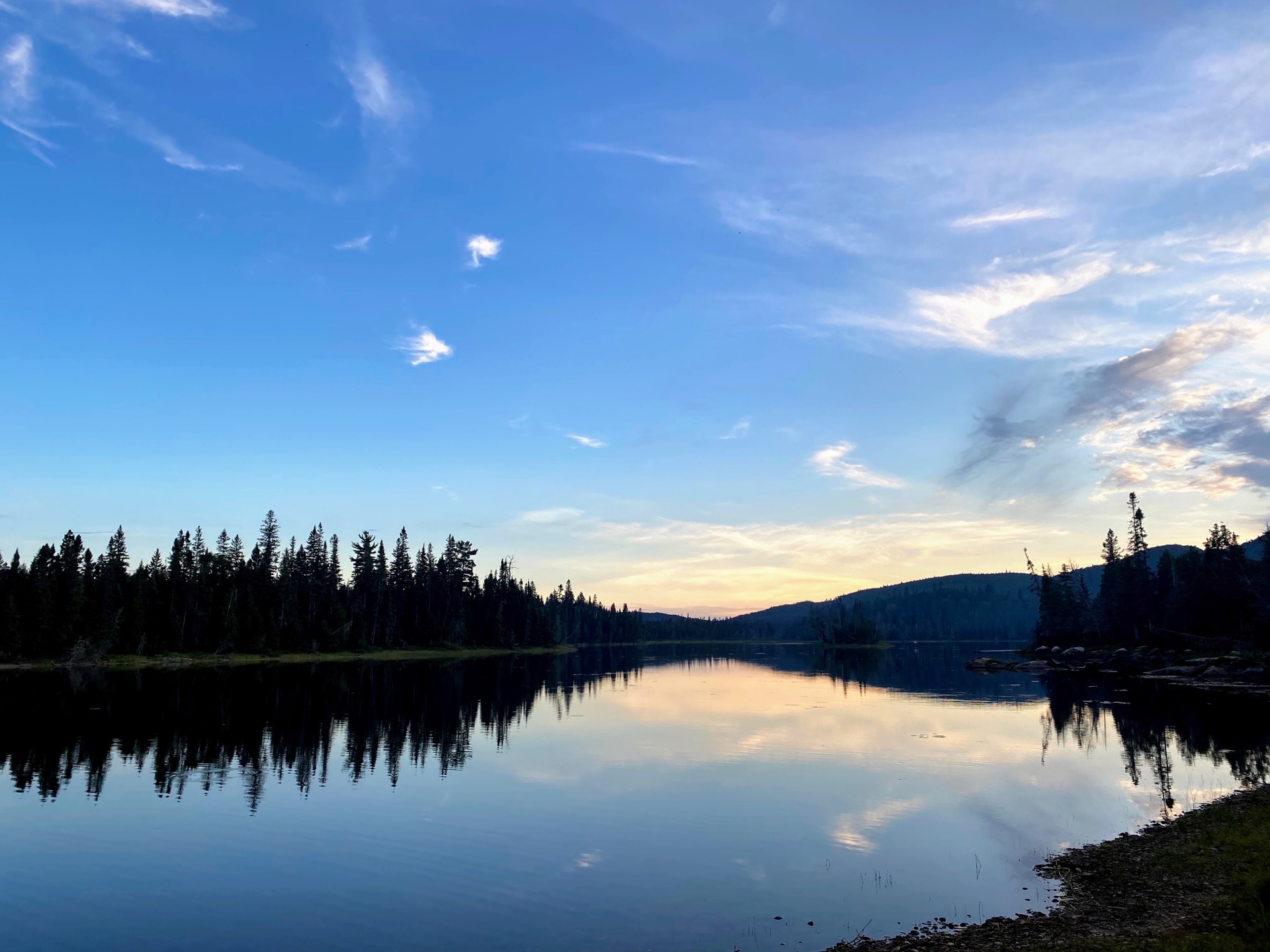 Rabbit Blanket Lake view